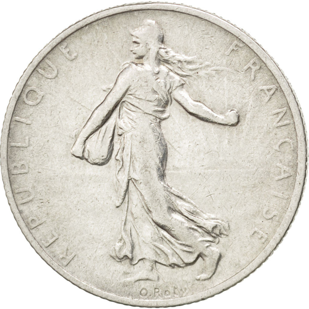 Francia, Semeuse, 2 Francs, 1914, Castelsarrasin, MB+, Argento, KM:845.2, Gad...