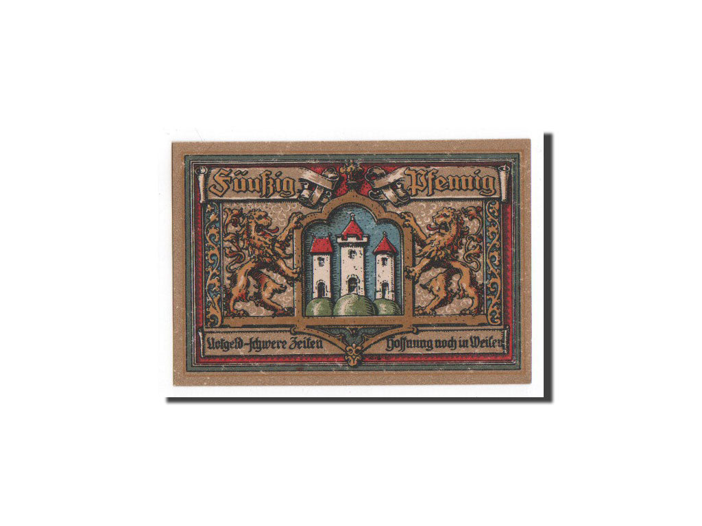 Germany, Trostberg, 50 Pfennig, chateau 1, 1920, UNC(65-70), Mehl:1348.1