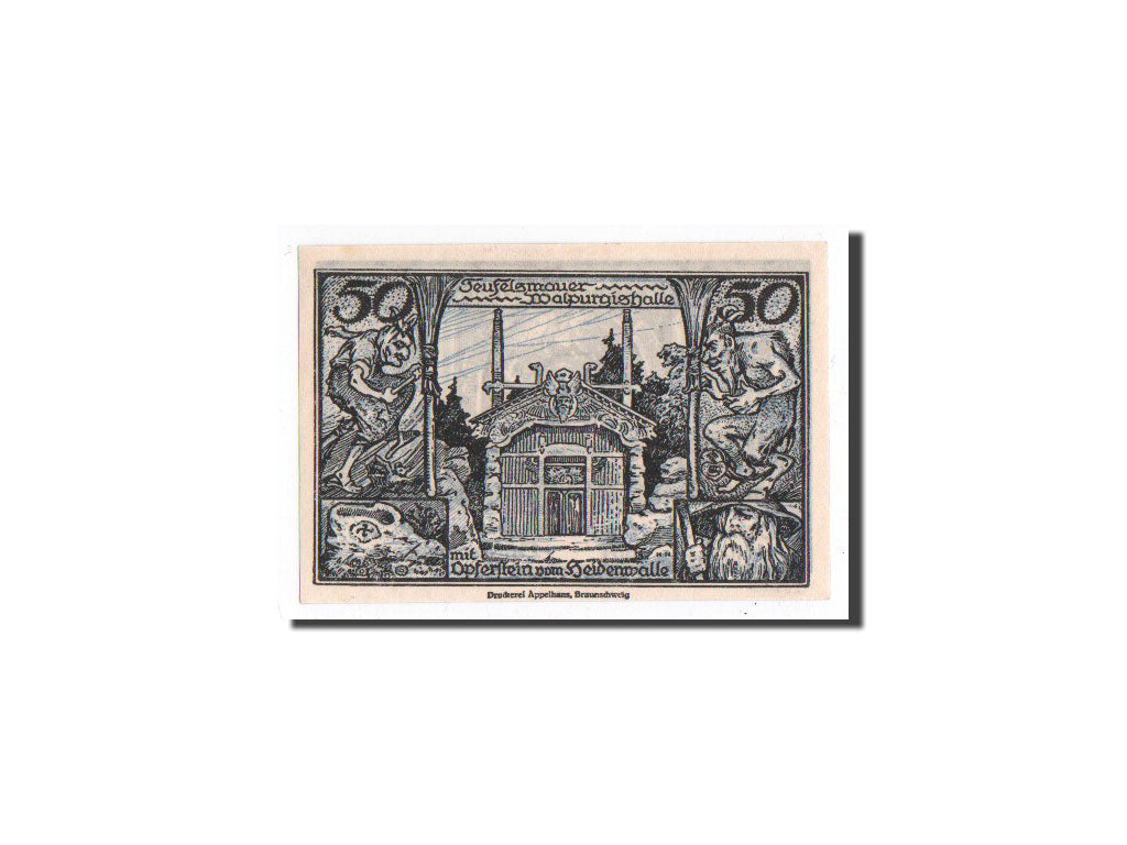Banknote, Germany, Thale a.Harz Stadt, 50 Pfennig, Maison, 1922, 1922-12-31