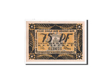 Banknote, Germany, Tilsit, 75 Pfennig, Batiment, 1921, Undated, UNC(65-70)