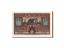 Billet, Allemagne, Verden a.d Aller, 75 Pfennig, personnage, 1921, 1921-12-01