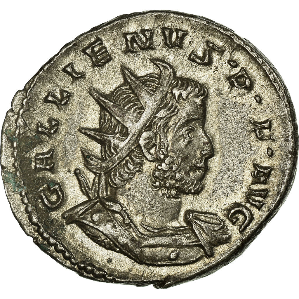 Coin, Gallienus, Antoninianus, Lyons, AU(55-58), Billon, RIC:49