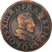Münze, Frankreich, Louis XIII, Double tournois, buste juvénile, Double