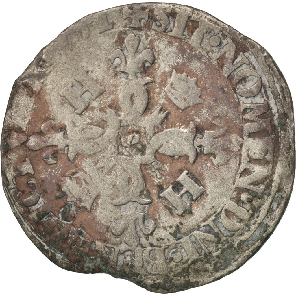 Henri II, Douzain aux croissants, 1551, Caen, Sombart 4380