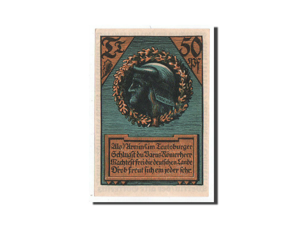 Germany, Wettin Stadt, 50 Pfennig, personnage 2, Undated, UNC(65-70), Mehl:1421