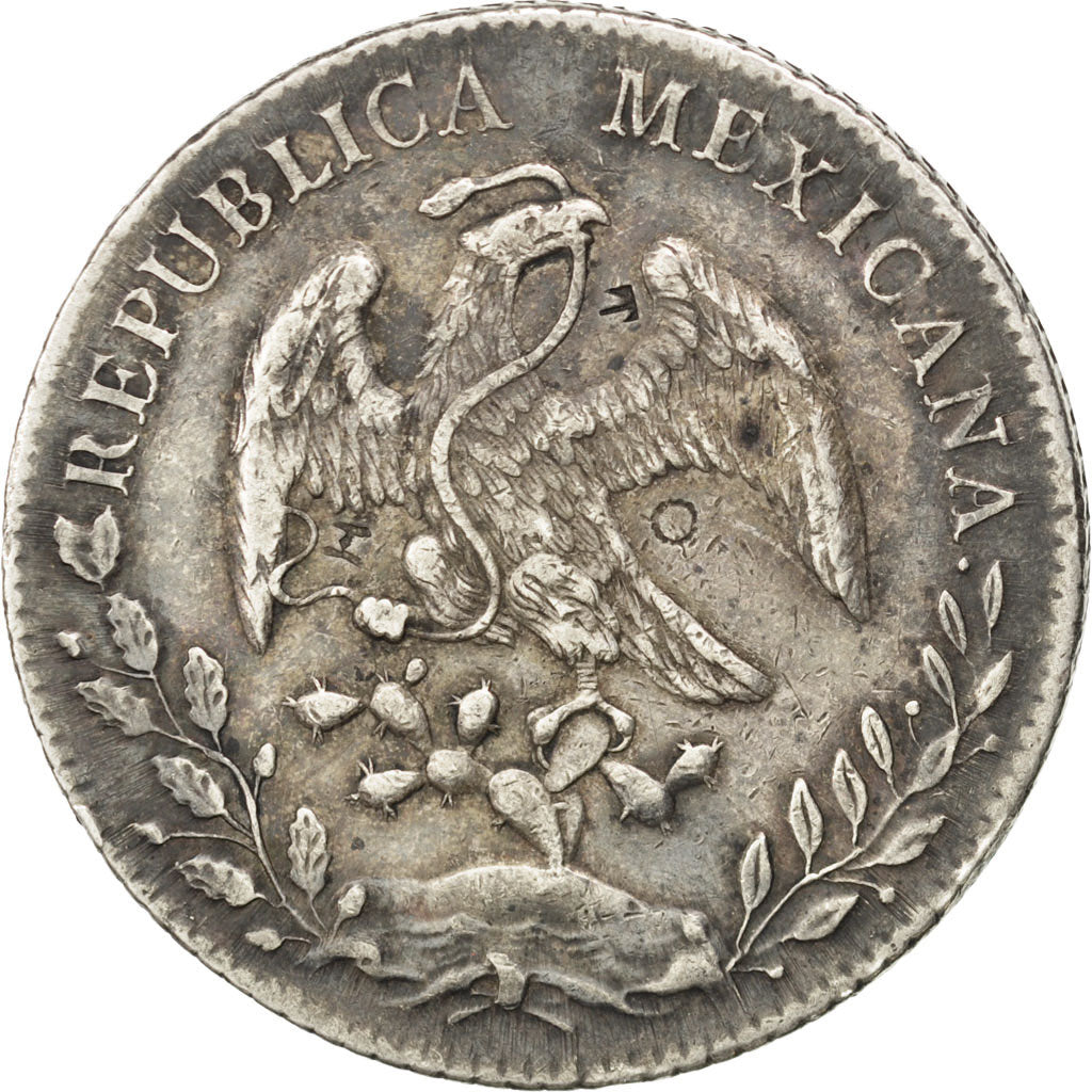 Mexique, République, 8 Real, 1892 Ca, Chihuahua, KM 377.2