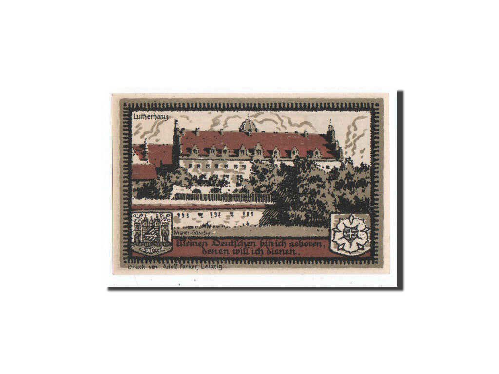 Banknote, Germany, Wittenberg, 50 Pfennig, portrait 1, 1922, Undated