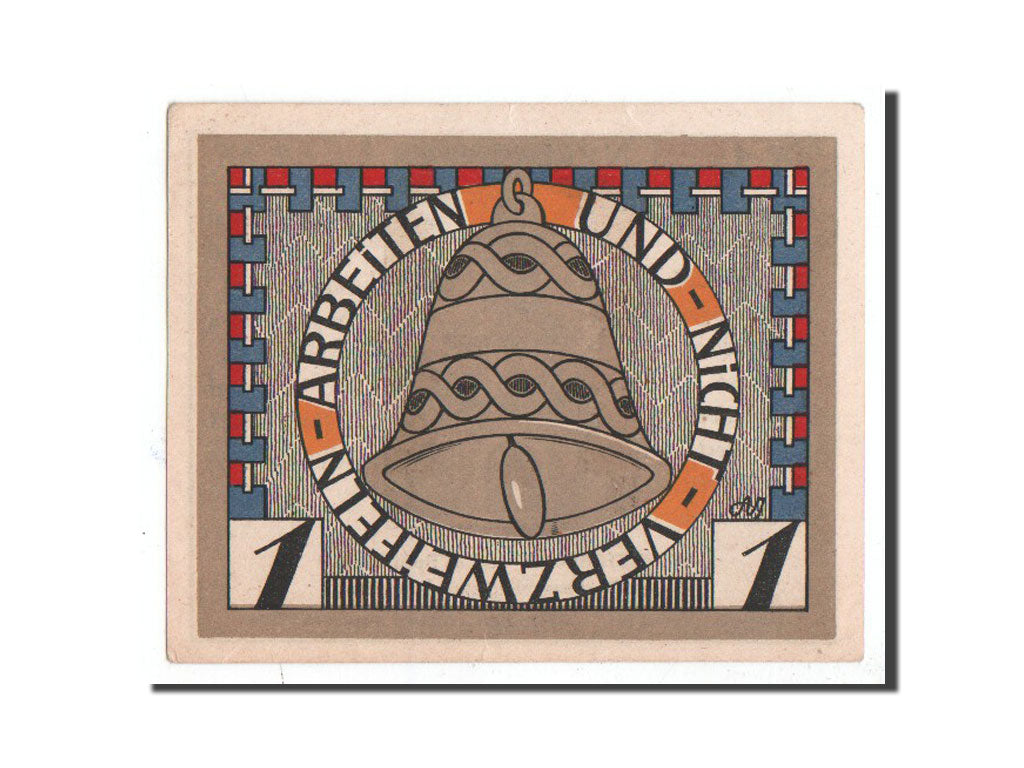 Banknote, Germany, Augustenburg, 1 Mark, cloche, 1920, 1920-04-08, UNC(65-70)