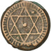 Marocco, Sidi Mohammed IV, 4 Falus, 1868, Marrakesh, Marakesh, MB+, Forma in...