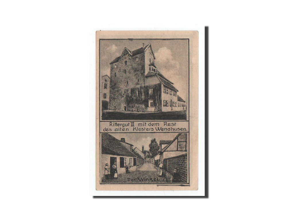 Banknote, Germany, Thale a.Harz Stadt, 50 Pfennig, paysage 2, 1921, Undated