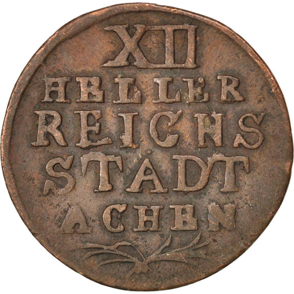 GERMAN STATES, 12 Heller, 1794, KM #51, EF(40-45), Copper, 3.75