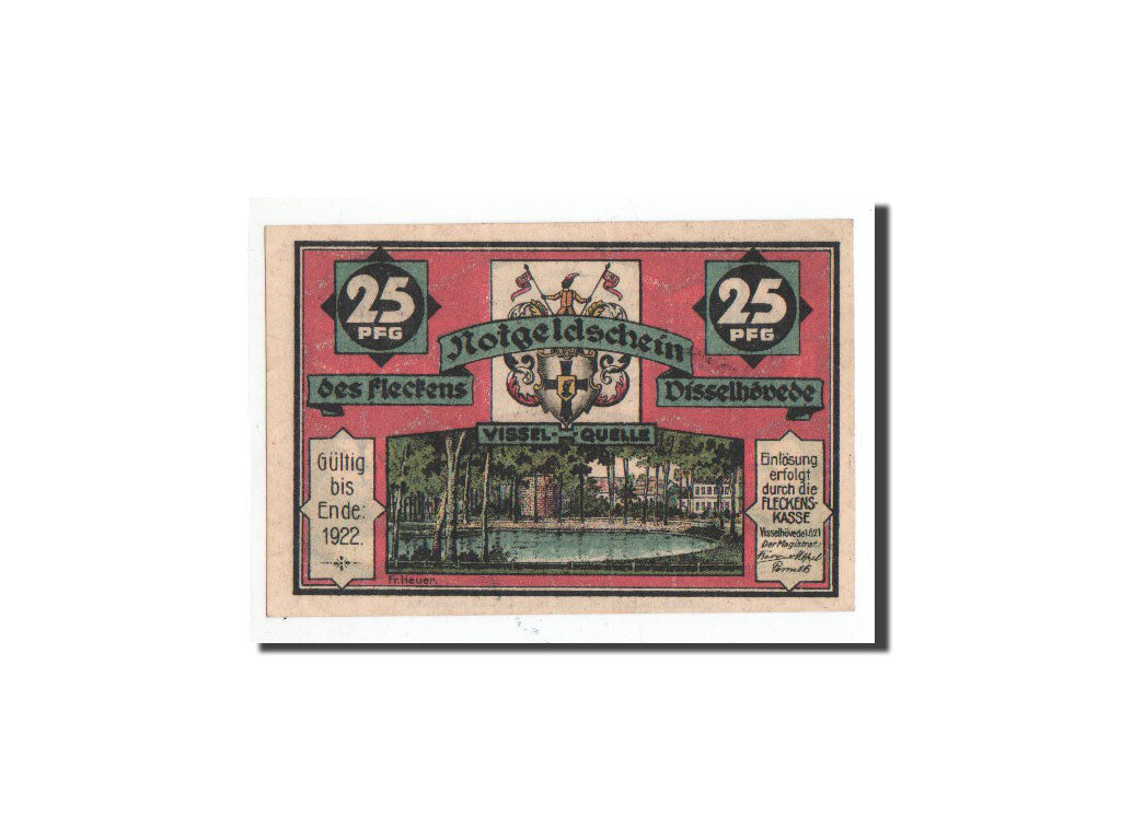 Banknote, Germany, Visselhövede, 25 Pfennig, cochon, 1921, 1921-06-01