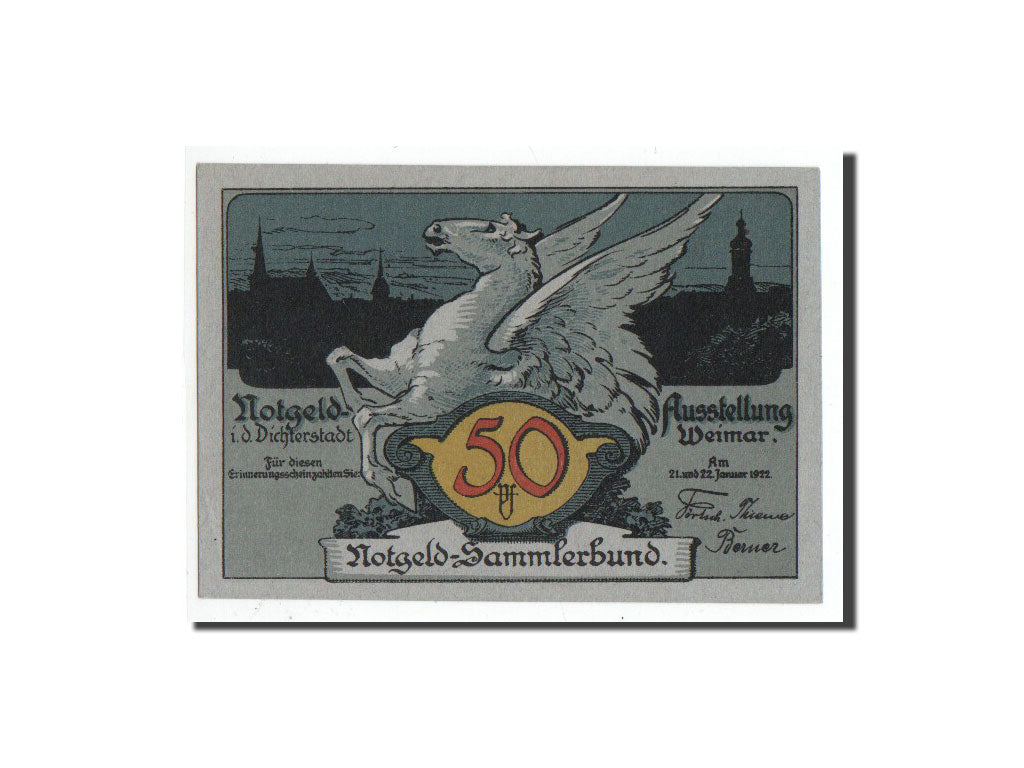 Allemagne, Weimar, 50 Pfennig, personnage, 1922, 1922-01-21, NEUF, Mehl:1395.1