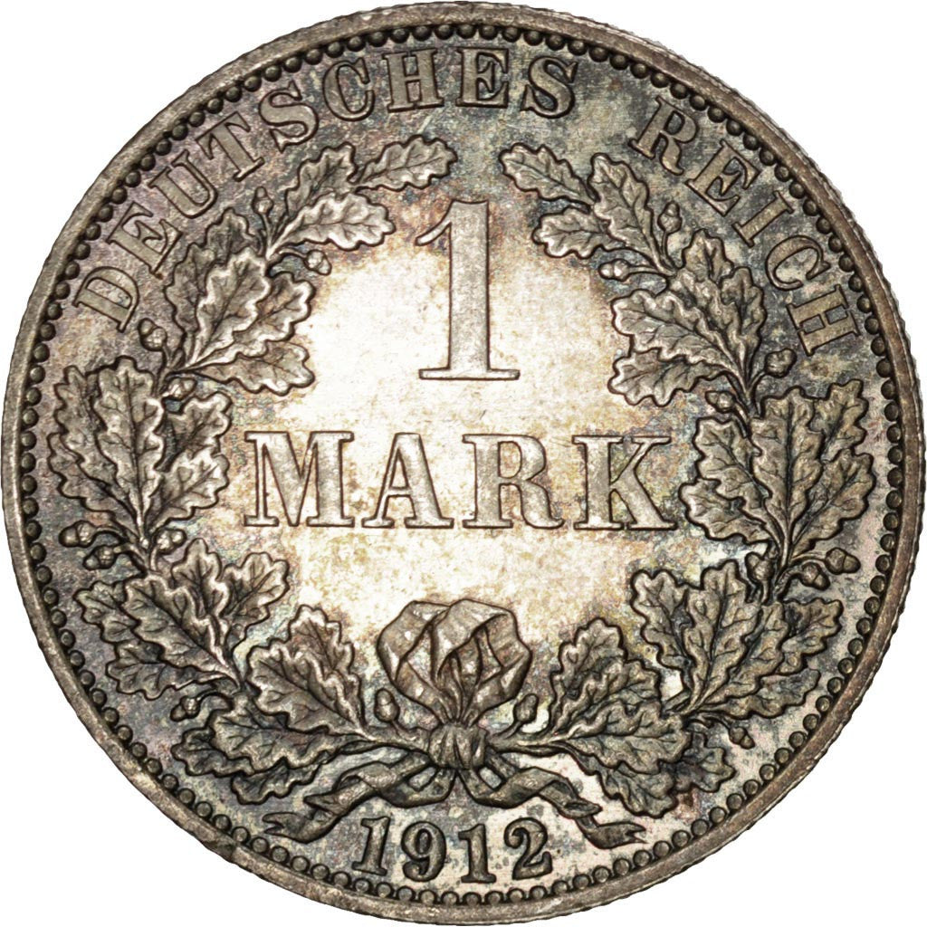 GERMANIA - IMPERO, Wilhelm II, Mark, 1912, Berlin, SPL, Argento, KM:14