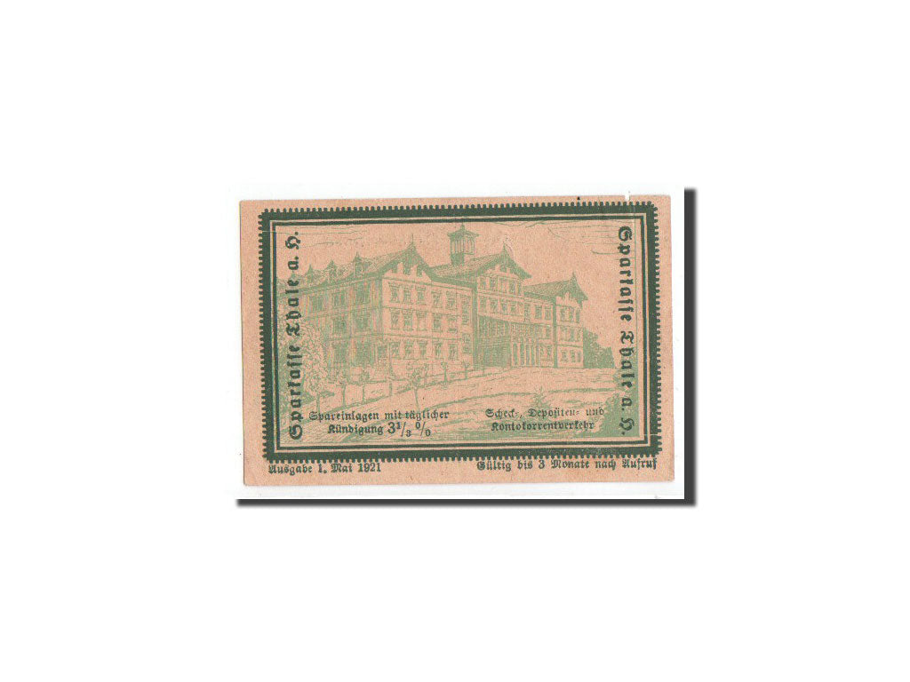 Banconote, Germania, Thale a.Harz Stadt, 10 Pfennig, Maison, 1921, 1921-05-01