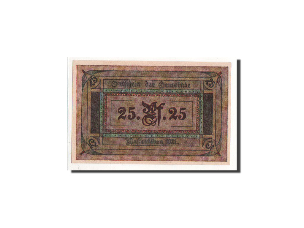 Germania, Wasserleben, 25 Pfennig, personnage, 1921, Undated, FDS, Mehl:1383.1