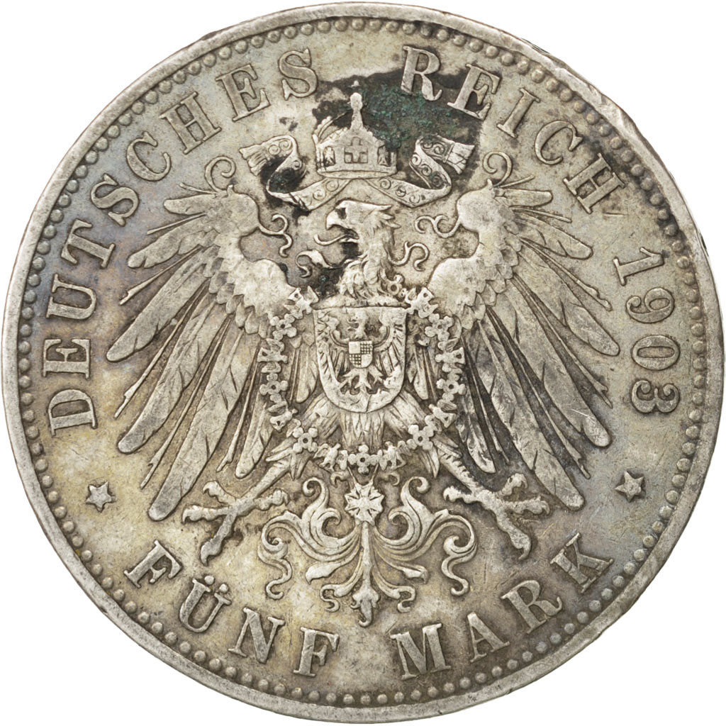 Münze, Deutsch Staaten, PRUSSIA, Wilhelm II, 5 Mark, 1903, Berlin, SS, Silber