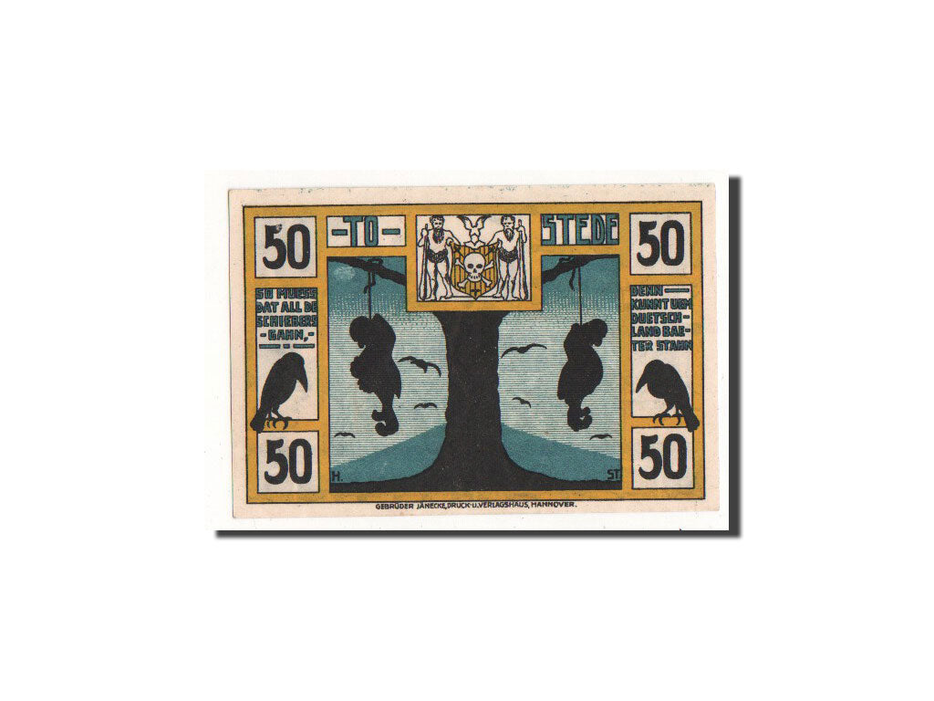 Deutschland, Tostedt, 50 Pfennig, personnage, 1921, UNZ, Mehl:1332.1