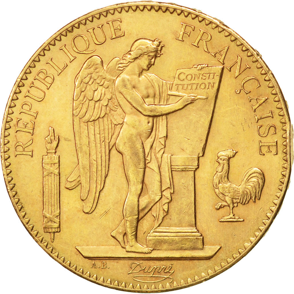 FRANCE, 100 Francs, 1912, Paris, KM #858, AU(50-53), Gold, Gadoury #1137a, 32.34