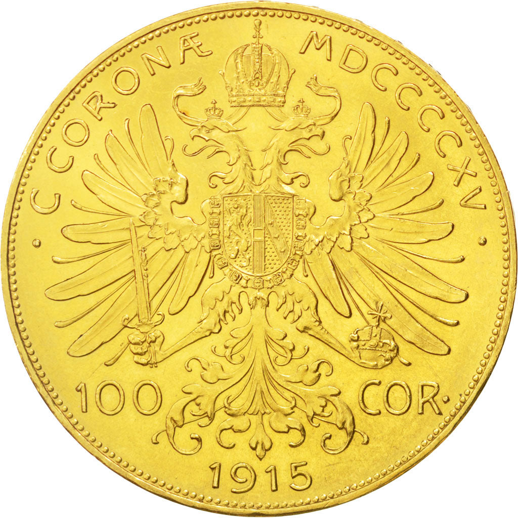 Austria, Franz Joseph I, 100 Corona, 1915, Vienne, SPL, Oro, KM:2819