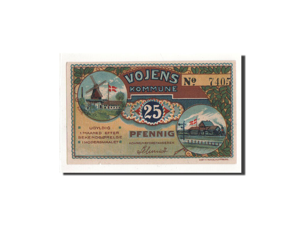 Banknote, Germany, Woyens, 25 Pfennig, paysage, O.D, Undated, UNC(65-70)