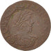 Monnaie, France, Louis XIII, Double tournois, buste laurée et drapé, Double