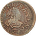 Coin, France, Louis XIII, Double tournois, buste laurée et drapé, Double