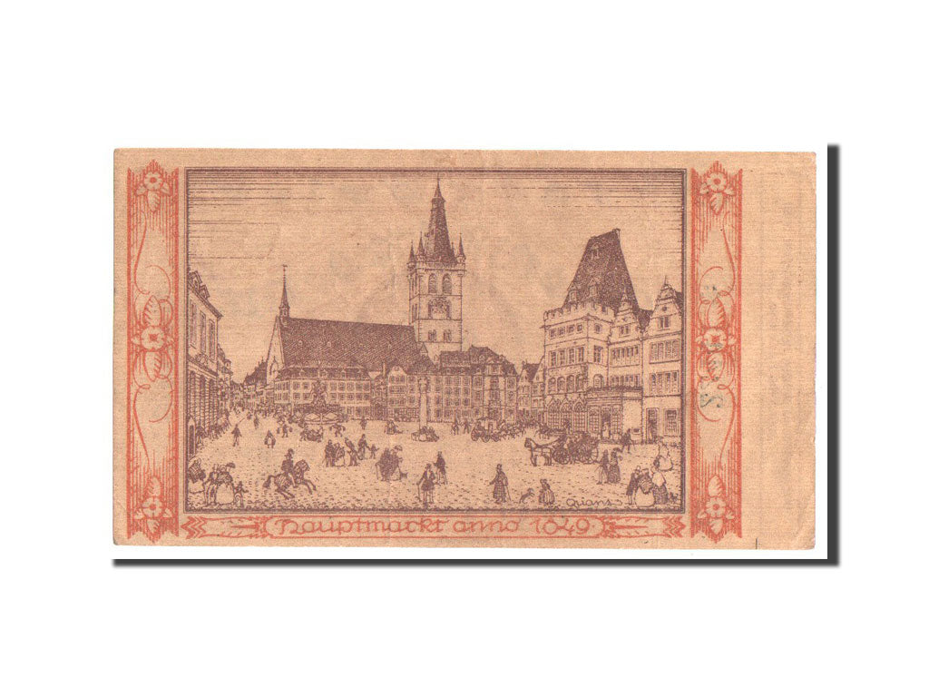 Germany, Trier, 1 Milliarde Mark, plage, 1923, 1923-10-20, AU(50-53)