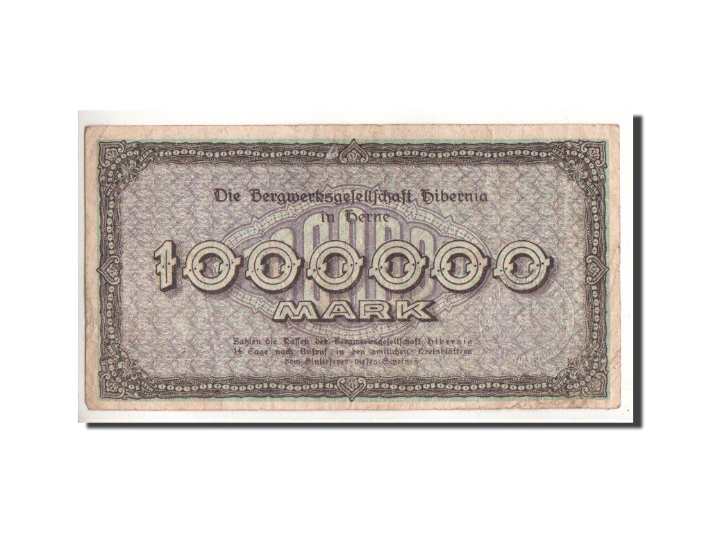 Allemagne, Herne, 1 Million Mark, 1923, Undated, TTB