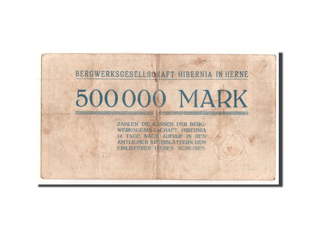 Germany, Herne, 500 000 Mark, Citation, 1923, Undated, VF(20-25)