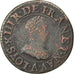 FRANCE, Double tournois, buste enfantin, Double Tournois, 1615, Paris, KM...