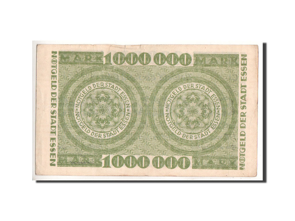 Germany, Essen, 1 Million Mark, dessin, 1923, 1923-08-12, EF(40-45)