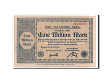 Banknote, Germany, Aachen, 1 Million Mark, graphique, 1923, 1923-07-20