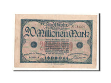 Banknote, Germany, Köln, 20 Millionen Mark, graphique, 1923, 1923-08-24
