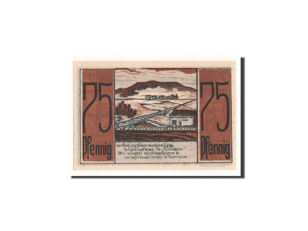 Germany, Medebach, 75 Pfennig, train, 1921, 1921-09-02, UNC(65-70), Mehl:875.1