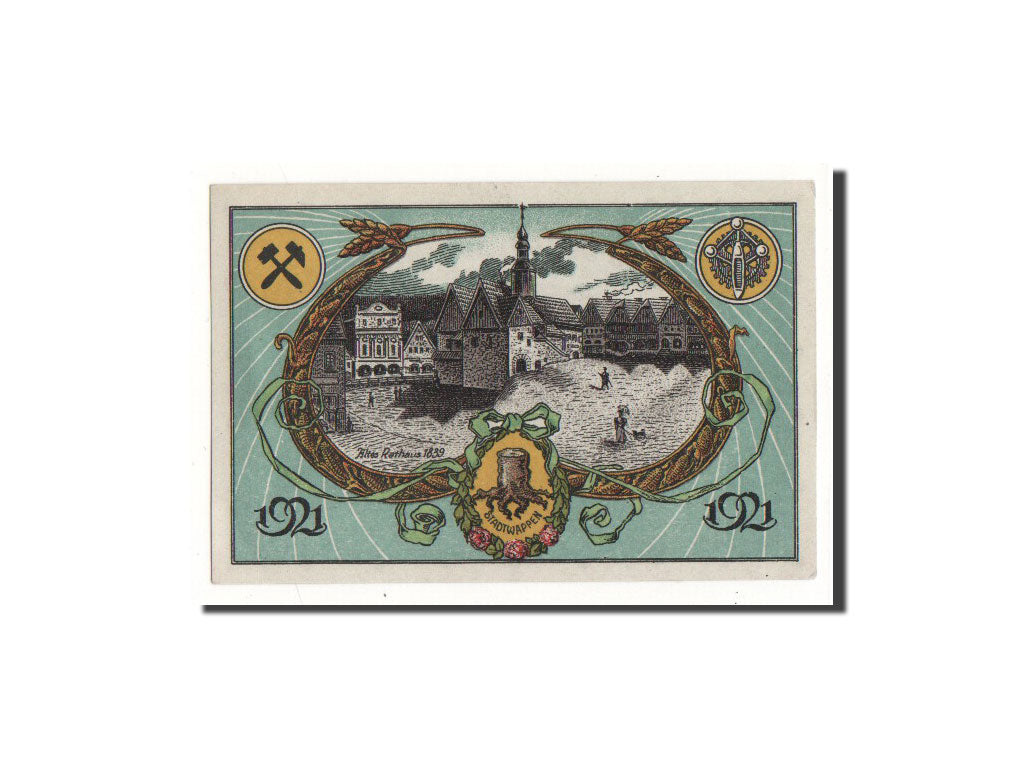 Banknote, Germany, Neurode, 50 Pfennig, ville 1, 1921, Undated, UNC(65-70)