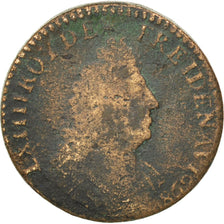 FRANCE, Liard de France au buste âgé, troisième type, Liard, 1698, Paris, KM #28