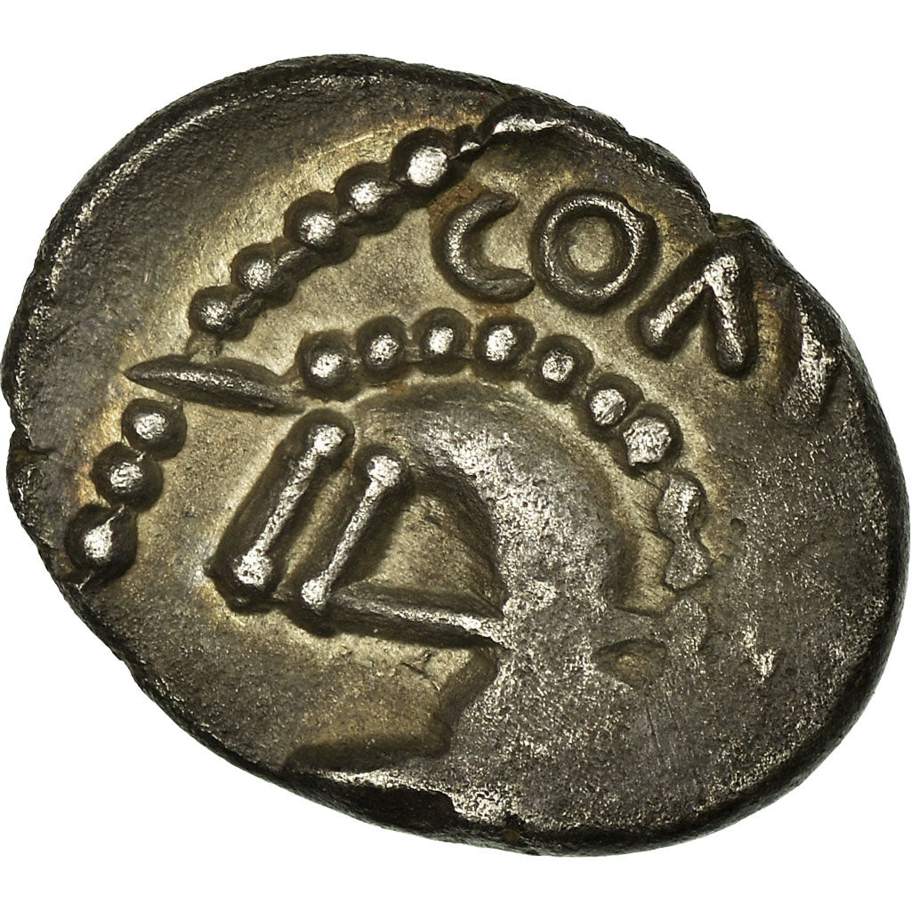 Coin, Leuci, Denarius, AU(50-53), Silver, Delestrée:3268