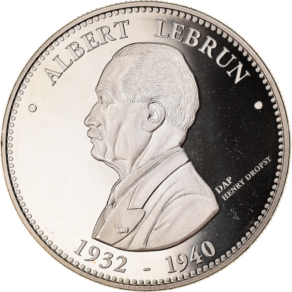 Francia, medalla, Les Présidents de la République, Albert Lebrun, Politics