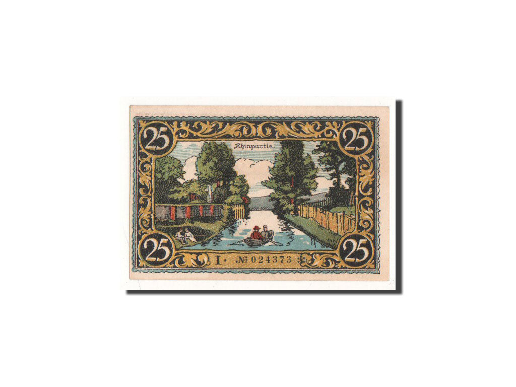 Banknote, Germany, Friesack Stadt, 25 Pfennig, paysage 1, 1921, Undated