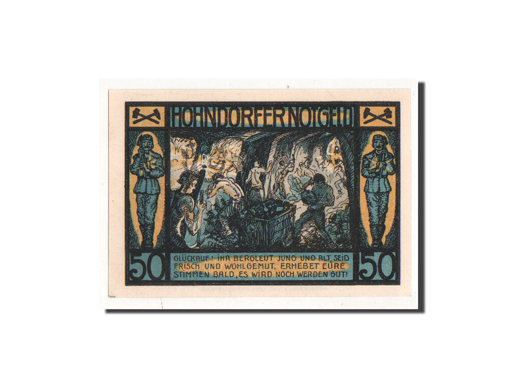 Germany, Hohndorf, 50 Pfennig, Mineurs, 1921, 1921-09-30, UNC(65-70), Mehl:623