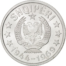 Albania, 10 Qindarka, 1969, FDC, Alluminio, KM:45