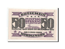 Biljet, Duitsland, Nordlingen, 50 Pfennig, aigle, 1918, 1918-10-02, NIEUW