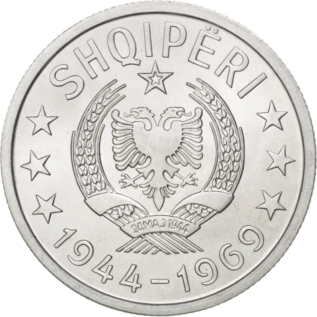 Albania, Lek, 1969, FDC, Alluminio, KM:48
