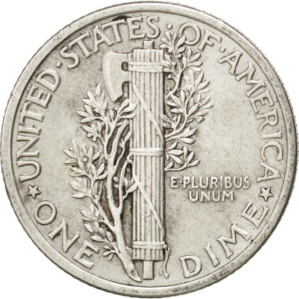 Stati Uniti, Mercury Dime, Dime, 1917, U.S. Mint, Philadelphia, BB, Argento,...