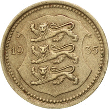 ESTONIA, 20 Senti, 1935, KM #17, AU(50-53), Nickel-Bronze, 21, 3.95