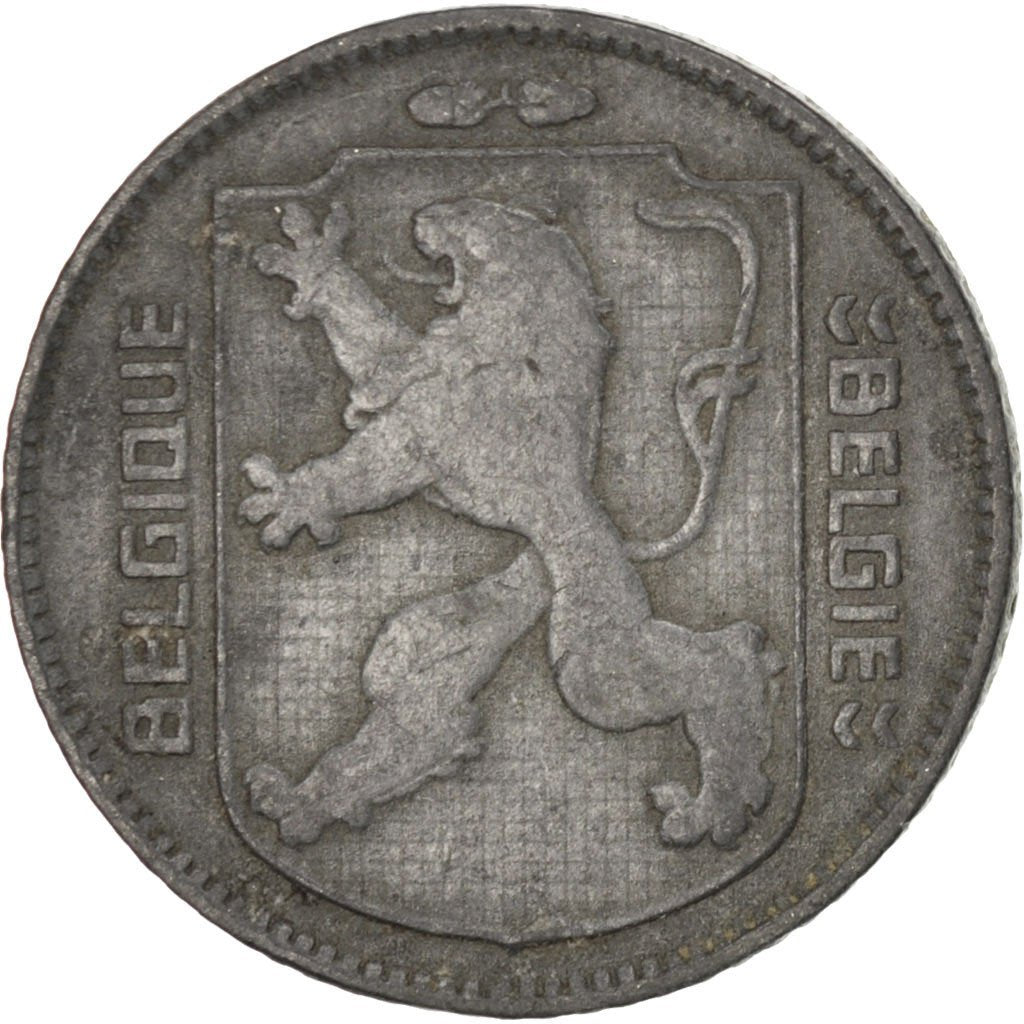 Belgio, Franc, 1943, MB, Zinco, KM:127