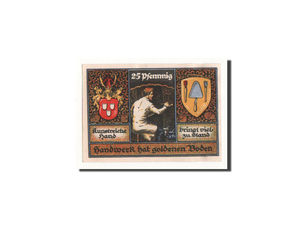 Germany, Stolzenau, 25 Pf, peintre, 1921-11-15, UNC(65-70), Mehl:1277