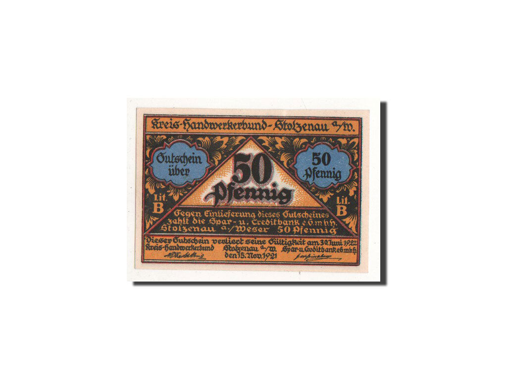 Banknote, Germany, Stolzenau a.d Weser, 50 Pfennig, couturier, 1921, 1921-11-15