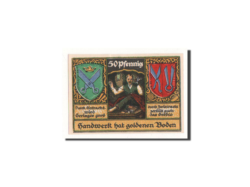 Banknote, Germany, Stolzenau a.d Weser, 50 Pfennig, couturier, 1921, 1921-11-15